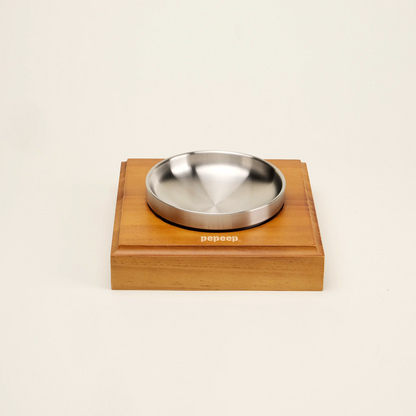 PEPEEP PET BOWL TRAY - STAINLESS STEEL DISH SET