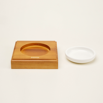PEPEEP PET BOWL TRAY - WHITE DISH SET