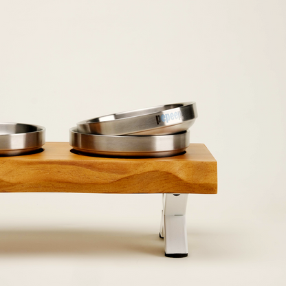 PEPEEP PET TABLE (WHITE) - STAINLESS STEEL SET