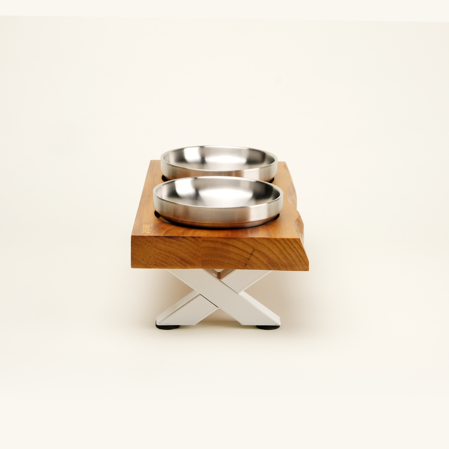 PEPEEP PET TABLE (WHITE) - STAINLESS STEEL SET