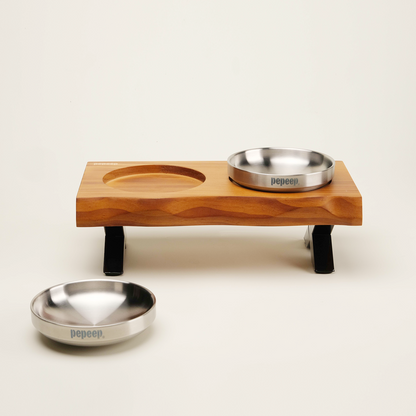 PEPEEP PET TABLE - STAINLESS STEEL DISH SET