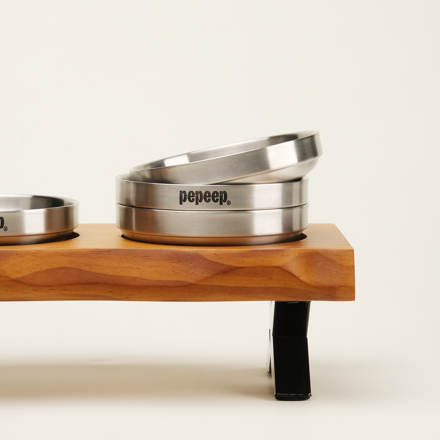 PEPEEP PET TABLE - STAINLESS STEEL DISH SET